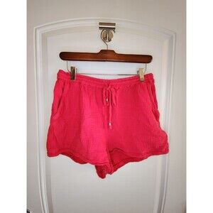 Anthropologie Saturday Sunday Marie Shorts Womens Pink Gauze Size Medium